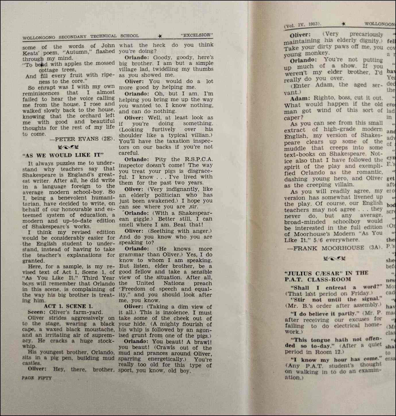 An open book with text including Shakespearean poetry