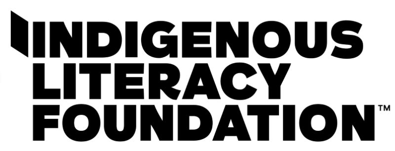 Logo for Indigenous Literacy Foundation, featuring bold, black, sans-serif text.
