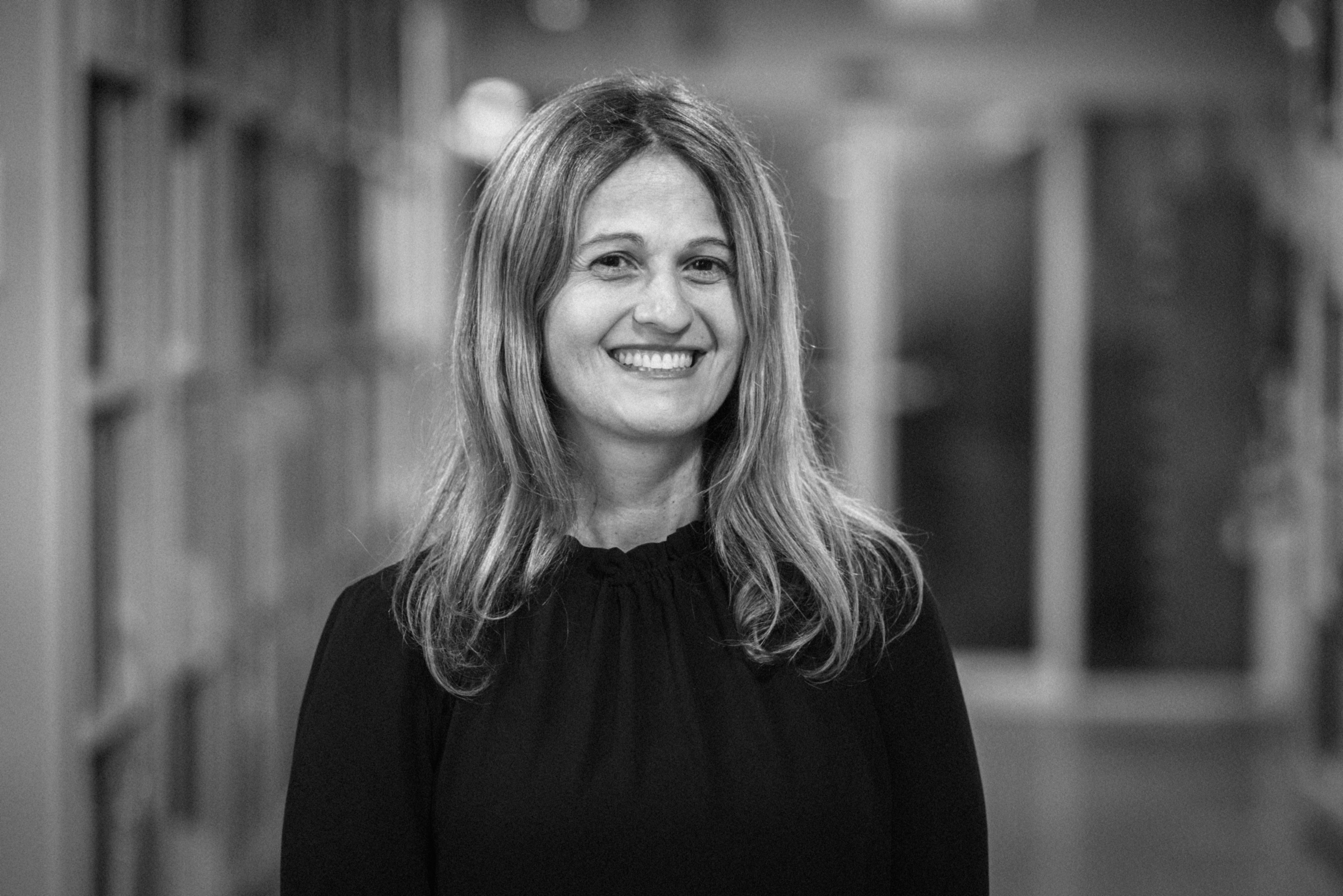 Black and white portrait of Shirleene Robinson