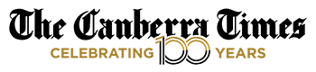 The Canberra Times logo with text celebrating 100 years.