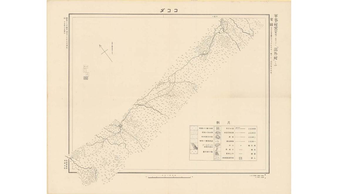 Japanese topographic map