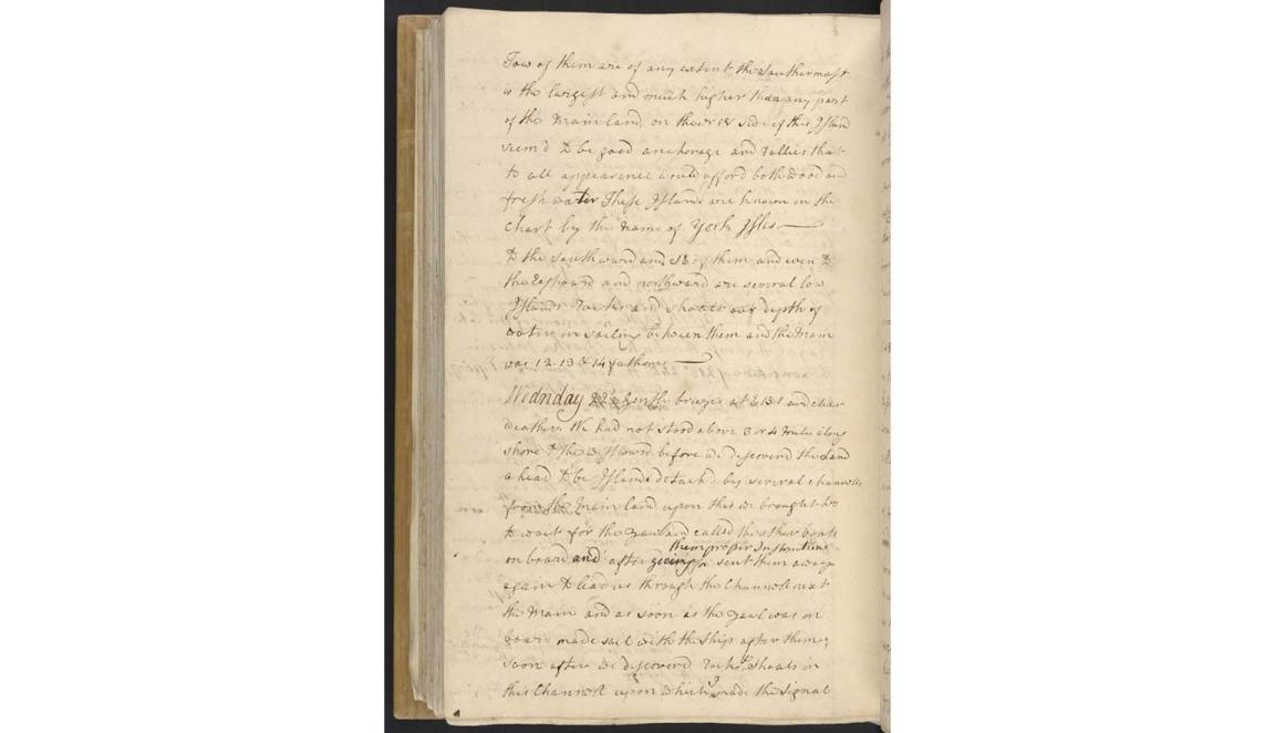 handwritten journal page
