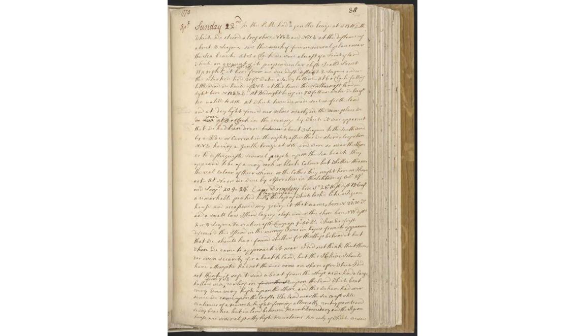 handwritten pages in a book