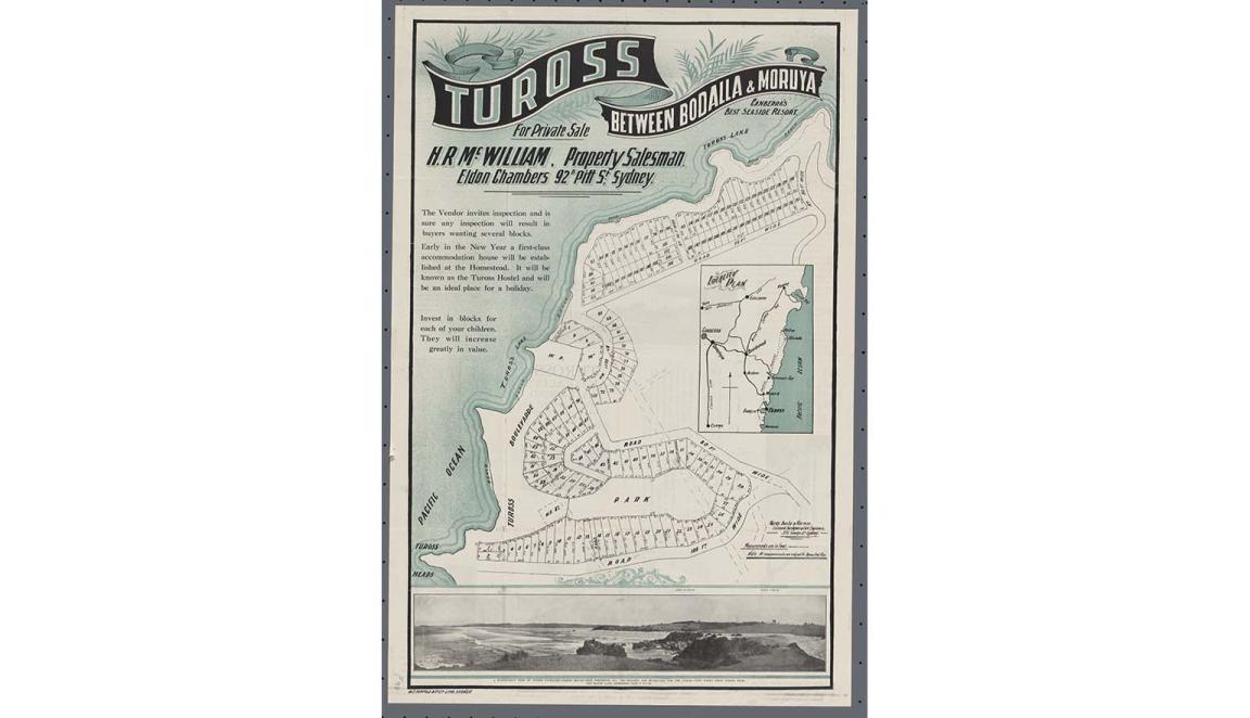 1924 map of Tuross, New South Wales, Australia