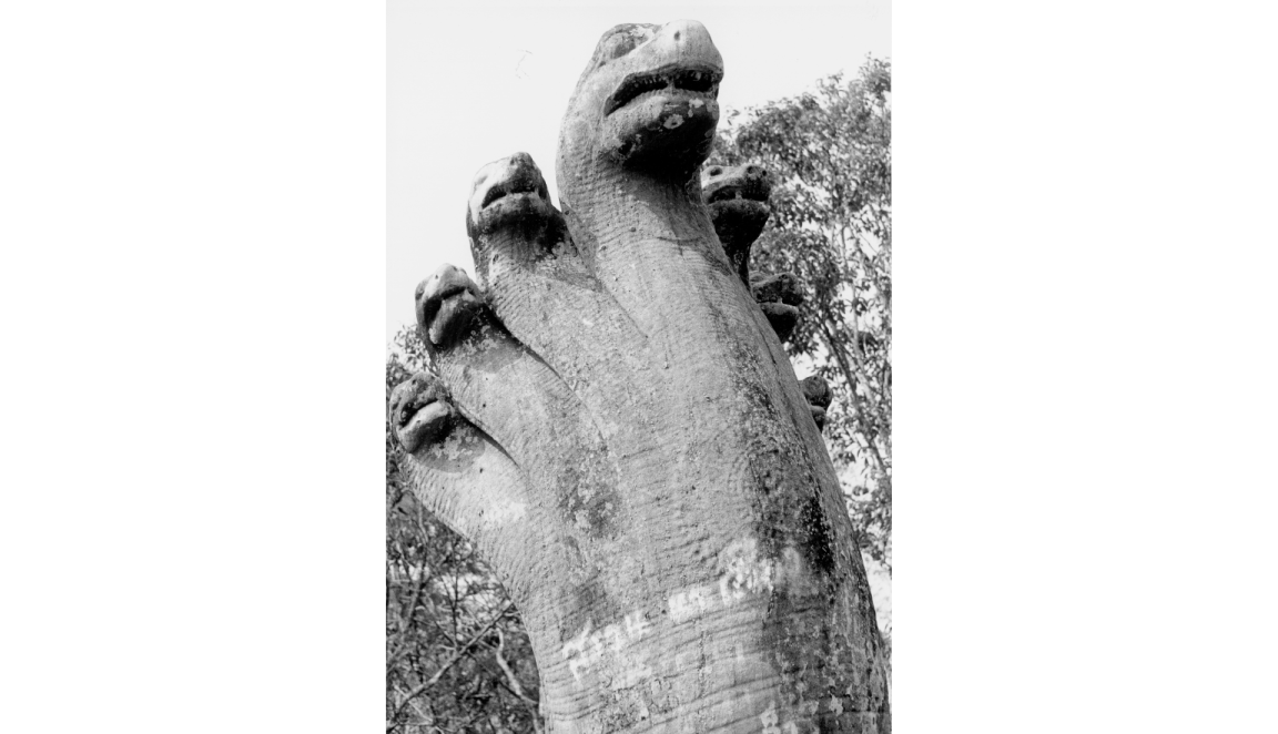 Preah Vihear, head of Nagas as balustrades