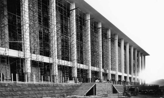 National Library building under construction