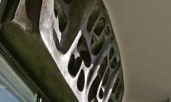 Lintel Sculpture above the National Library's main entrance doors