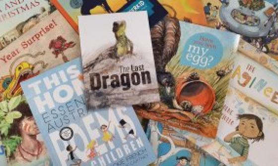 A pile of children's books