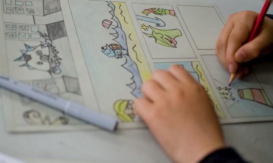 Comic drawing school holiday workshop image