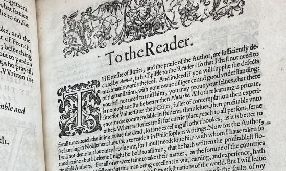 To the Reader Shakespeare