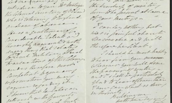 An old hand-written letter in old style script