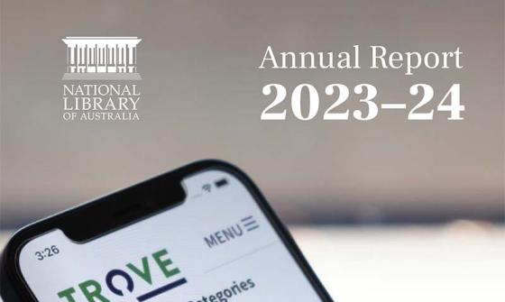 Cover of the National Library of Australia annual report 2023-24