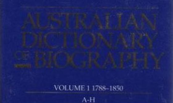 cover of book 'Australian Dictionary of Biography'