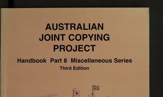 cover of book Australian Joint Copying Project, Part 8, M-Series