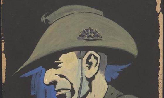 Portrait of ANZAC soldier for Smith's Weekly, between 1919 and 1937
