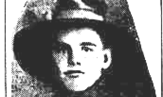 newspaper clipping about a Gundagai soldier decorated in World War 1
