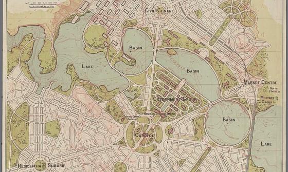 old map of Canberra