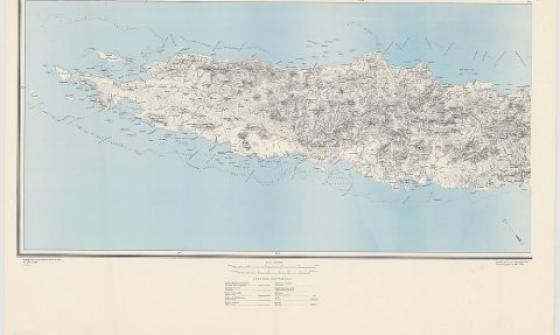 map of New Caledonia, 1942
