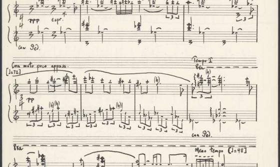 A page of sheet music. 