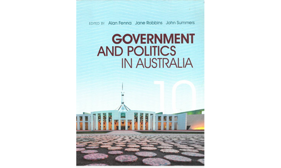 Cover of book 'Government and politics in Australia'