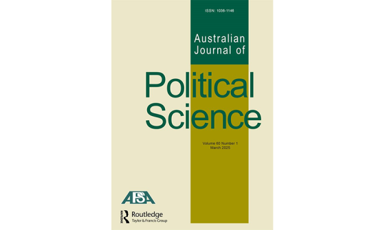Cover of 'Australian journal of political science'