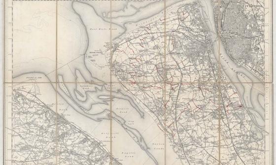 1864 map of England and Wales