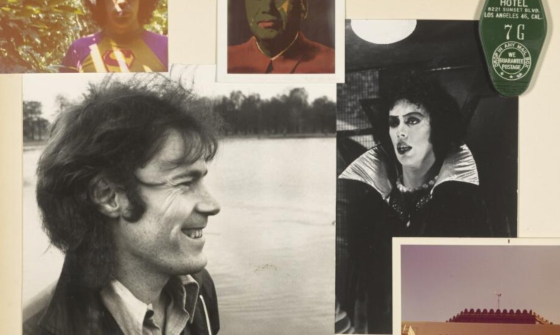 A selection of black and white and colour images displayed in a scrapbook