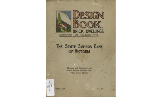 Cover of book 'Design book : brick dwellings, containing 28 standard types' 