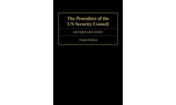 Cover of book 'The procedure of the UN Security Council'