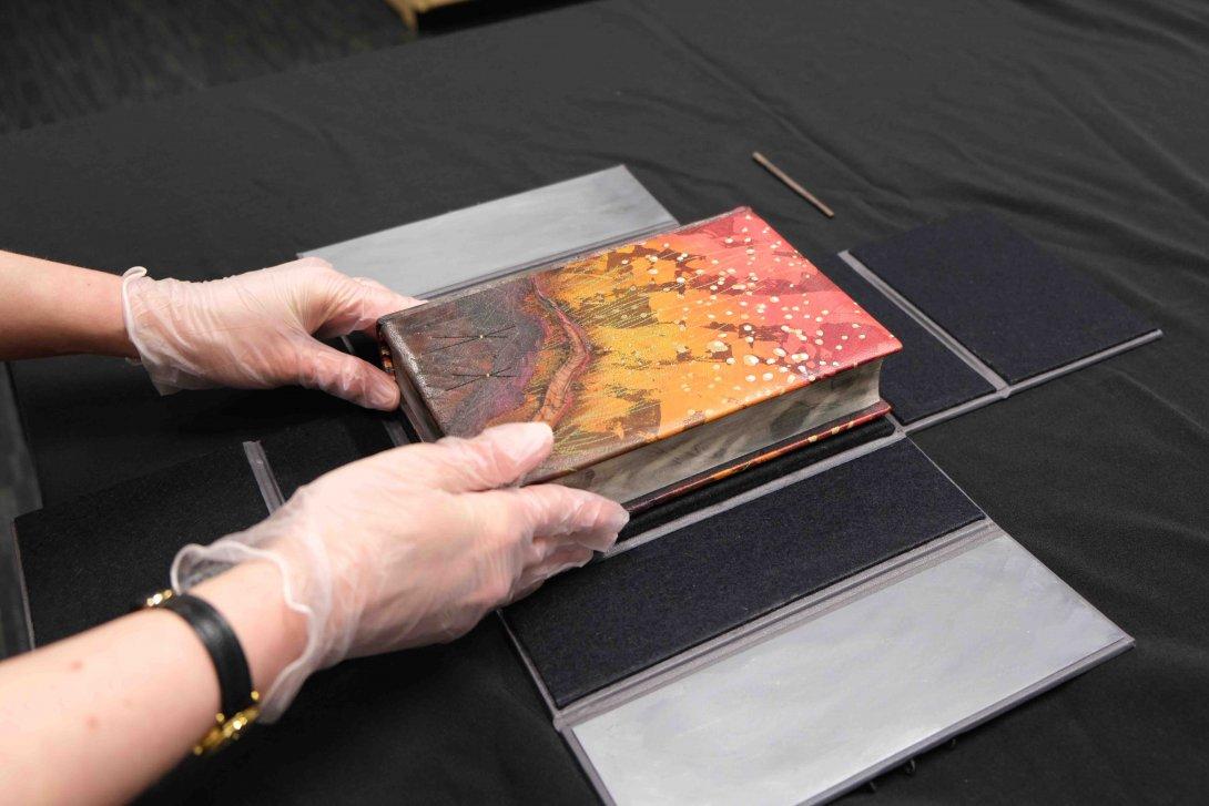 Richard Flanagan book being opened