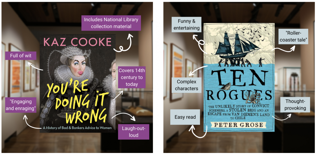 You're Doing it Wrong by Kaz Cooke and Ten Rouges by Peter Grose
