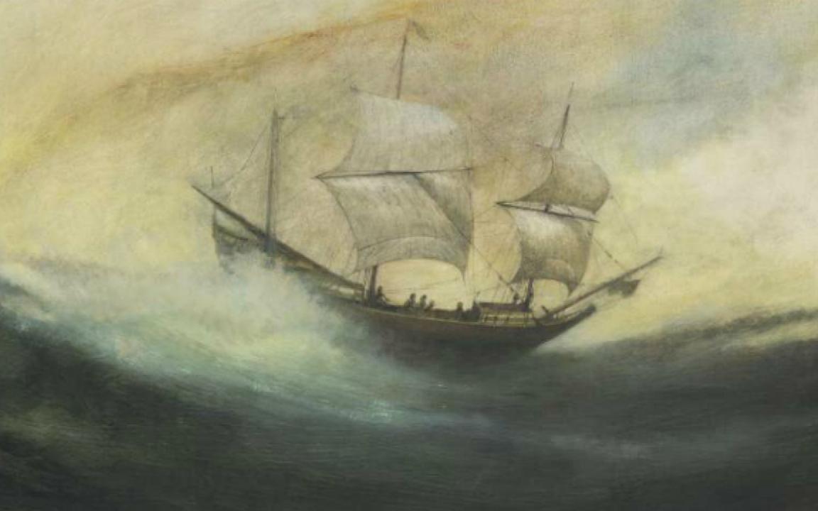 Painting of the ship 'Duyfken'