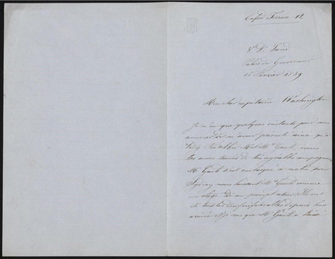 An old hand-written letter in old style script