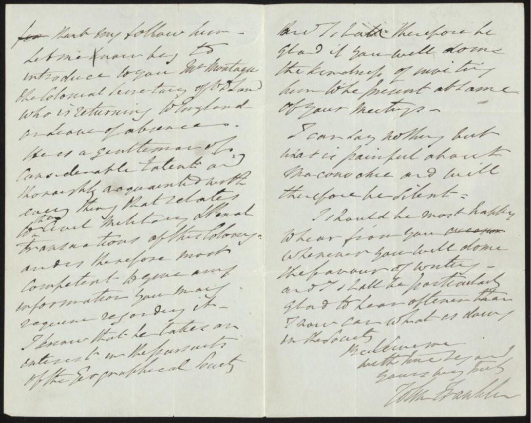 An old hand-written letter in old style script