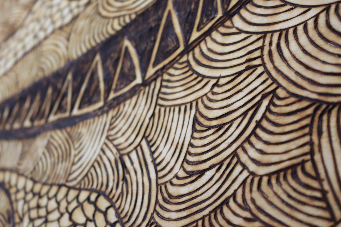 photo carving wrancine kulitja maruku arts community heritage grant recipient