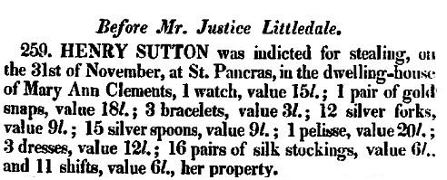 An excerpt from a newspaper about a trial