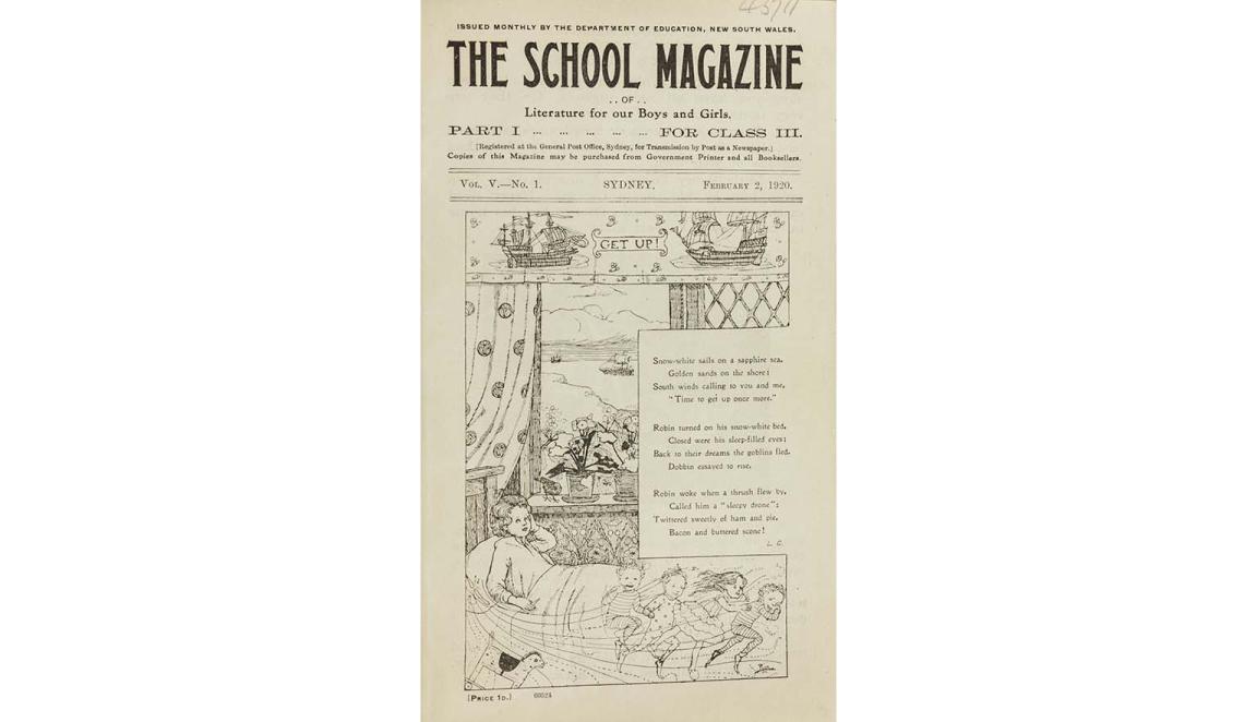 Front cover image of The School Magazine of Literature for Our Boys and Girls, 7 February 1920 issue