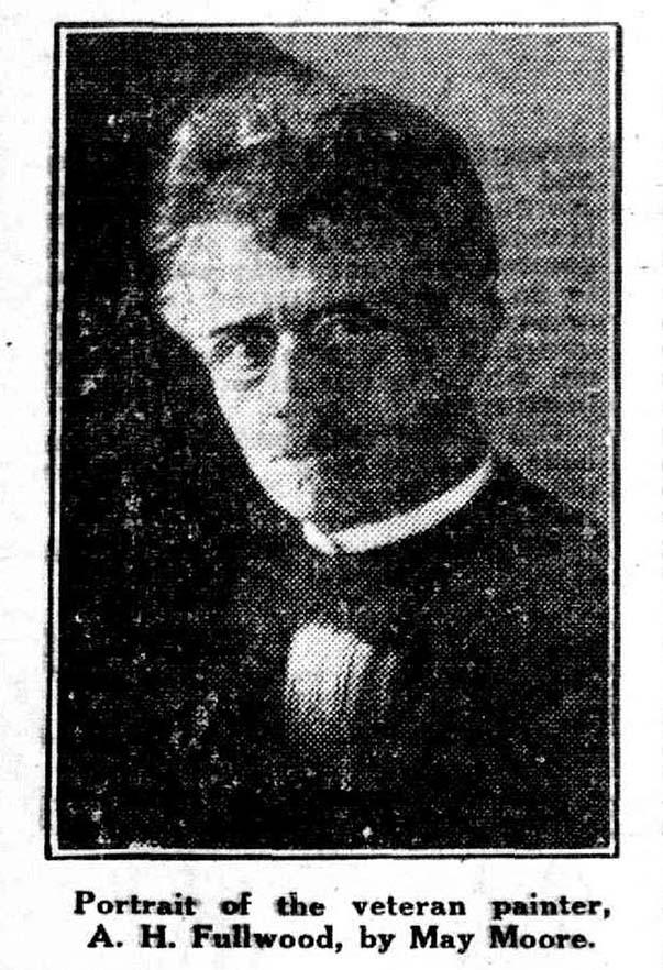 black and white newspaper print photograph portrait of bespectacled man