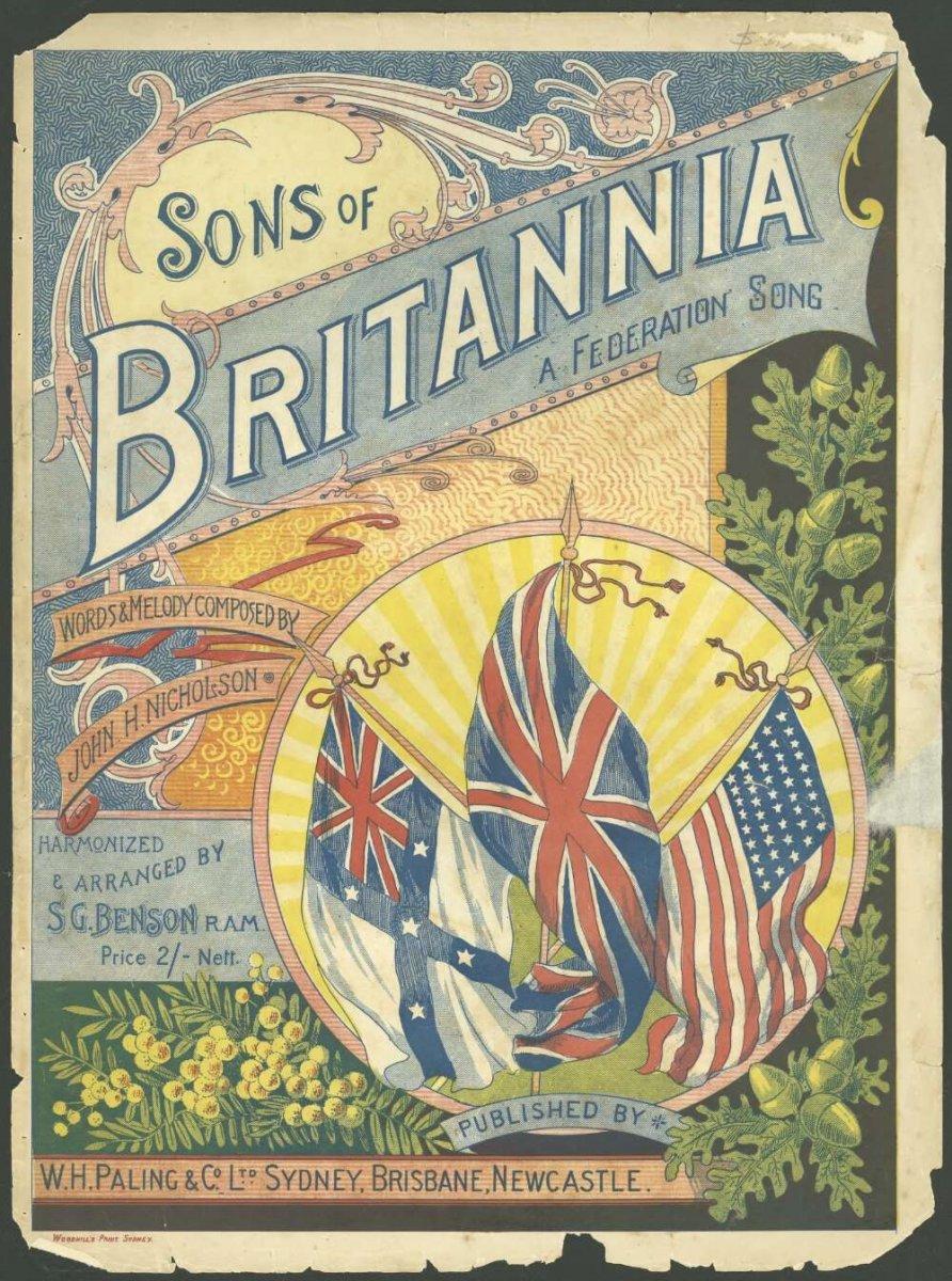 cover of music score 'Sons of Brittania'