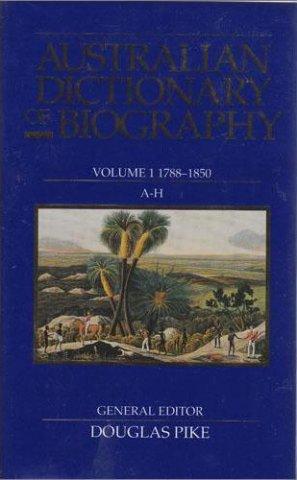 cover of book 'Australian Dictionary of Biography'