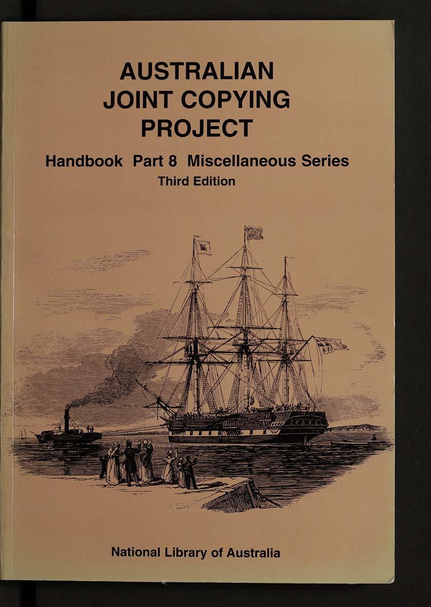 cover of book Australian Joint Copying Project, Part 8, M-Series