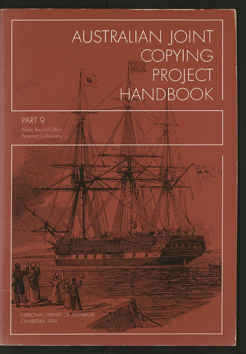 cover of book Australian Joint Copying Project, Part 9