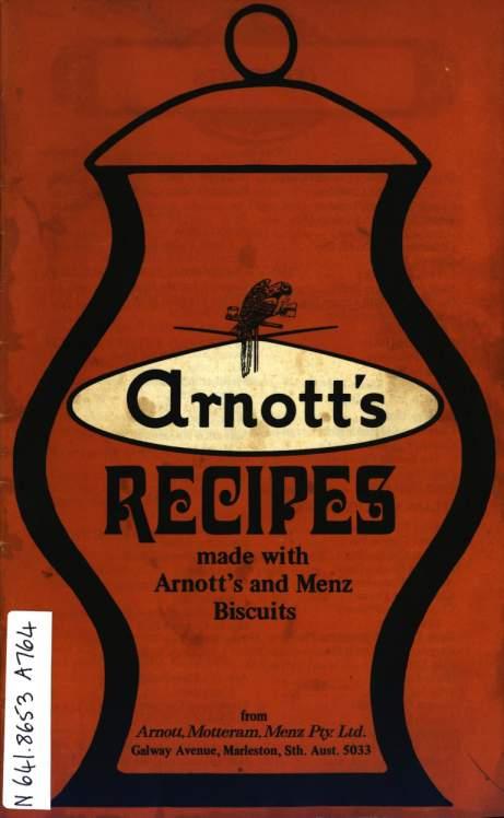 cover of book 'Arnott's recipes'