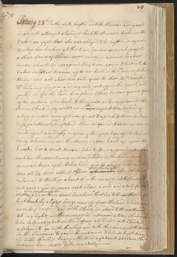 handwritten journal page