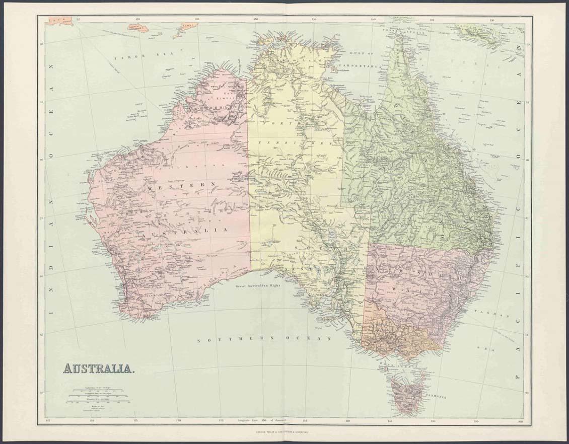 map of Australia