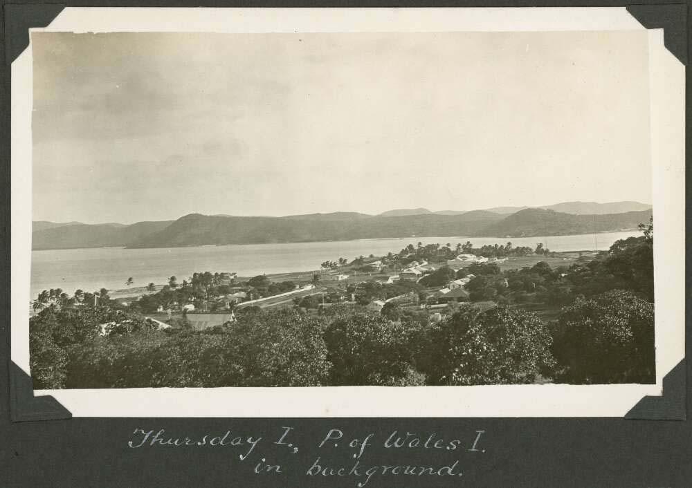 photo of Thursday Island with Prince of Wales island in the background