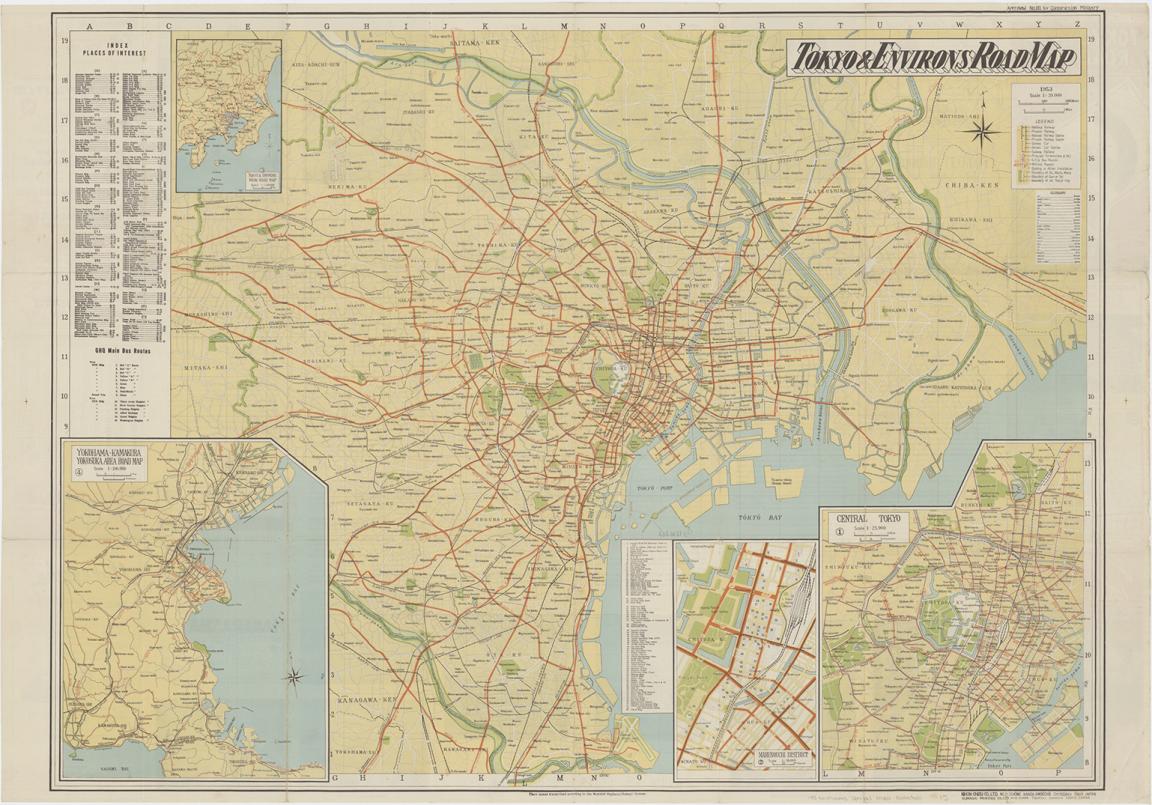 Tokyo and environs road map