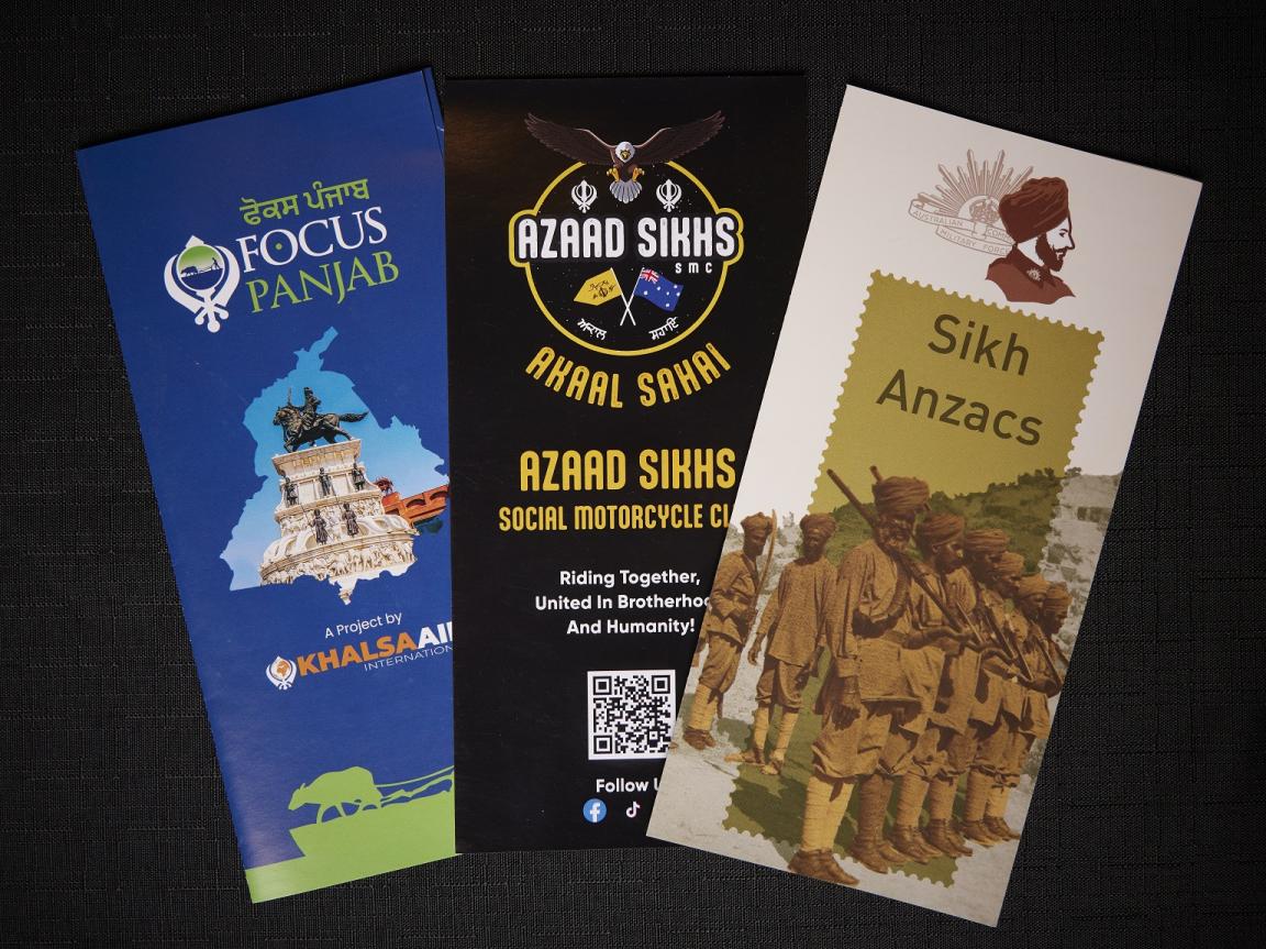 Three brochures relating to Indian-Australian history and community groups