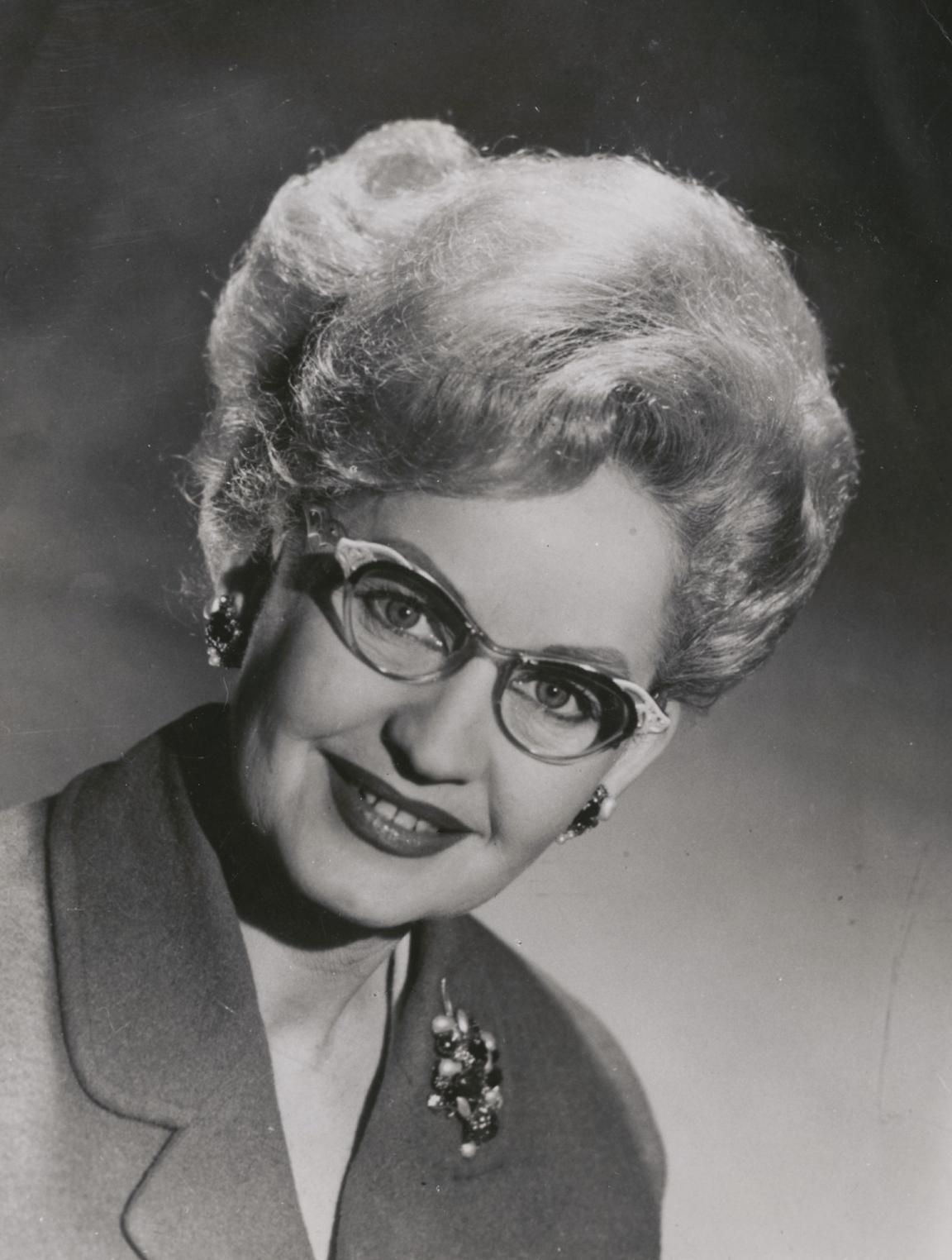 A formal portrait of Adelie Hurley at what appears to be middle age.  