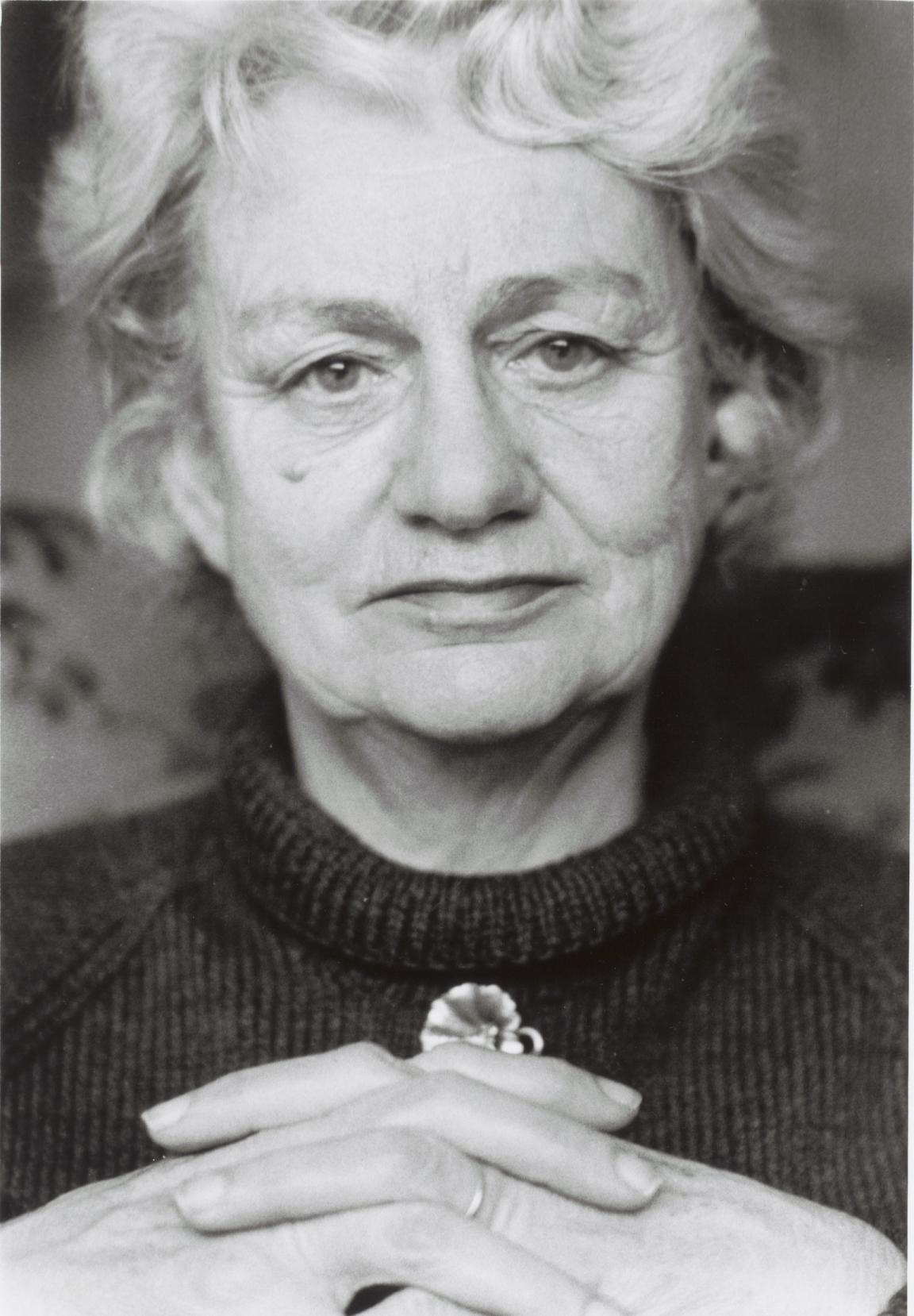 Black and white photograph of Judith Wright